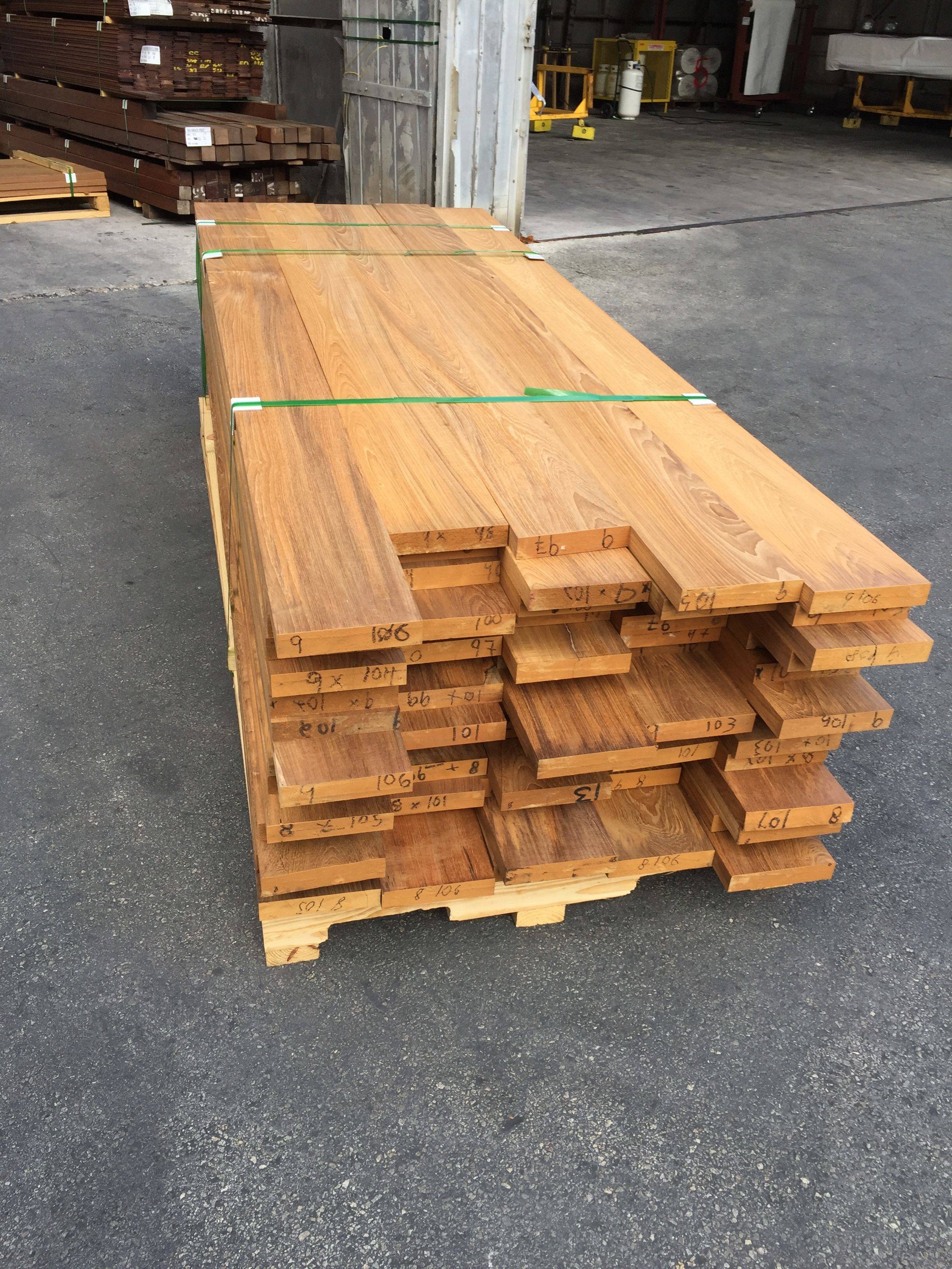 S4S 8/4 FEQ Burmese Teak Wood - 2x10
