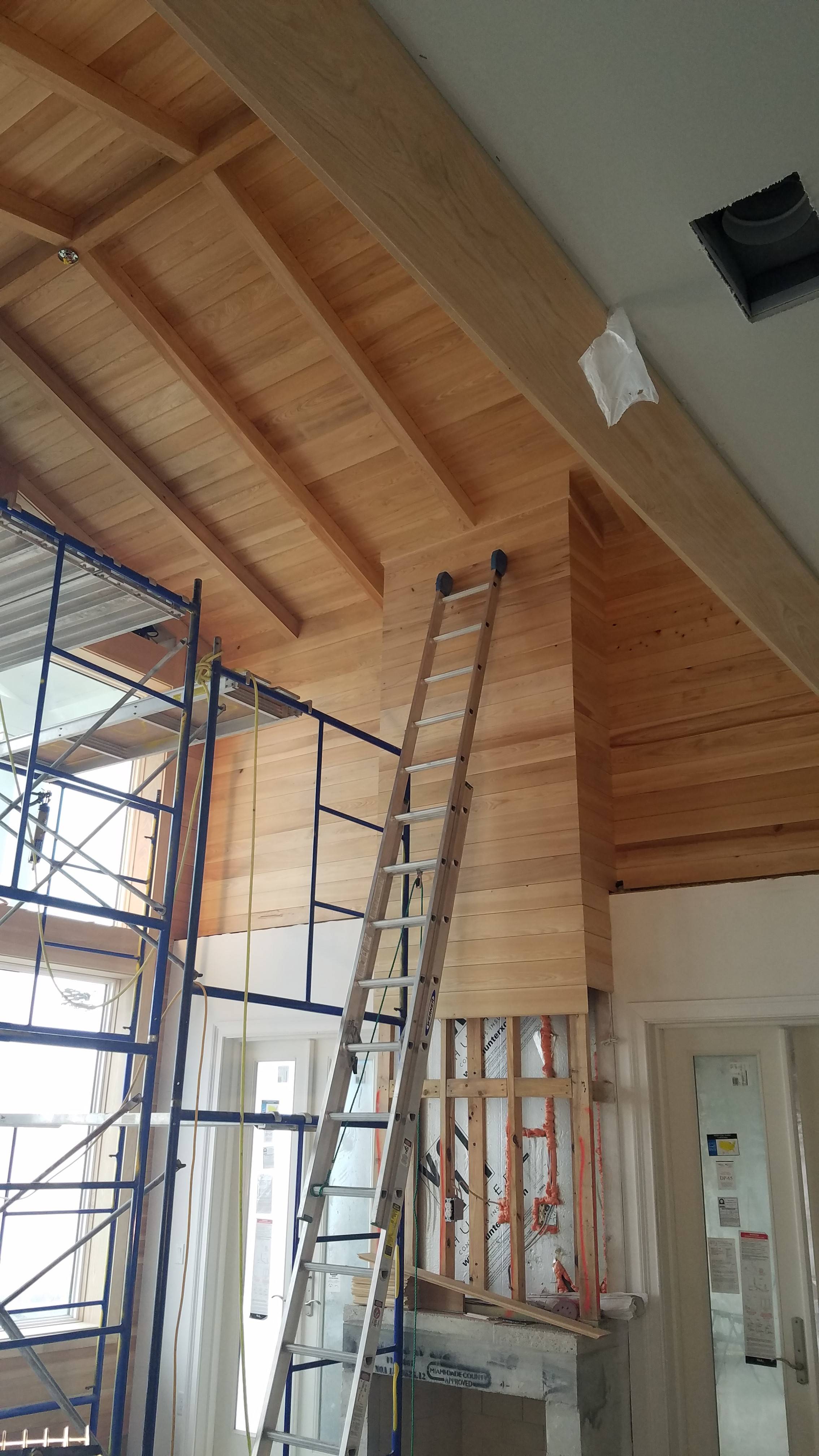 Tongue and Groove V-Joint Cypress Installation